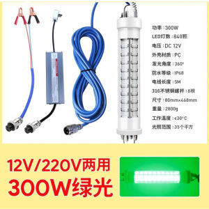 High Power Fishing Light Attracting Fish Underwater Raft Fishing Lamp Gathering Fish Lamp 12V Submersible Fishing Light