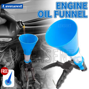 Lensent Universal Engine Oil Funnel Car Workshop Garage Handheld Engine System Car motorcycle Funnel Engine Oil Tool Funnel Corong Minyak Enjin Kereta Corong Kereta Threaded Type Adjustable Car Styling