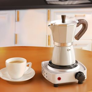 150ml Moka Pot Italian Top Coffee Maker Moka Aluminum Espresso Cafeteria Coffee Pot Maker