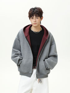 WUKONGYOUHUO | Hooded Loose and Versatile Fall Zipper Jacket