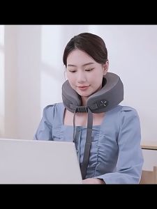 Mijia Máy mát xa thông minh 10 chế độ máy mát xa cổ và vai nóng liên tục nhiệt độ thư giãn giảm đau làm việc với ứng dụng Mi Home