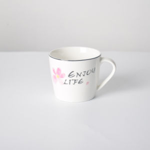 200ml Sun Series Ceramic Cup Minimalist New Bone China Office with Handle Tea Cup Breakfast Milk Cup