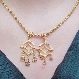 JIN JING LOKET COPPER COIN EMAS 916 TULEN 2.43g/2.86g