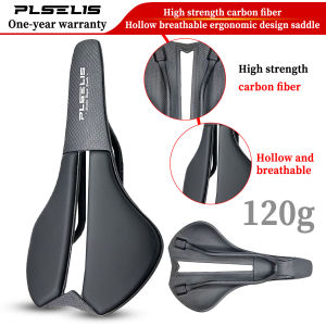 PLSELIS New Road Car High-End Carbon Fiber Lightweight Short Nose Breathable Hollow Hot Selling Soft and Comfortable Saddle