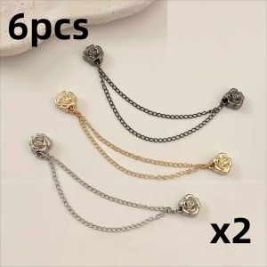 4/6Pcs Magnetic Chain Buckle - Adjustable Clothing Entrapment Magnetic Closure Suitable for Pants Dresses Jackets - Clothing