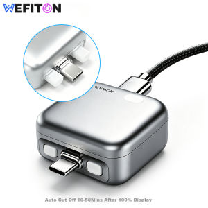 1PCS Smart Type-C Charging Adapter Auto Cut Off When Fully Charged Universal Separator Charger for Overnight & Unattended Saf