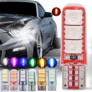 10 cái Tiêu thụ điện năng thấp T10 5050 6SMD bóng đèn LED Chiều rộng xe ánh sáng Thiết bị đo chỉ số xe hơi ánh sáng đèn soi biển số phụ kiện ô tô