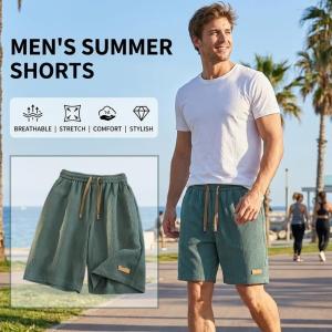 Ice Silk Casual Shorts Men Summer Thin American Trend Quick Dry Loose Large Size Beach Short Pants Breathable Men Gym Shorts