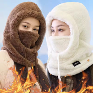 Warm Balaclava for Women&Men Adjustable Winter Windproof Fleece Hood Thermal Anti-Cold Ski Face Cover Cycling Full Cover Mask
