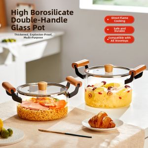 YIHUTEA | High-Temperature Resistant Glass Soup Pot