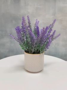 Hoa lavender màu tím thủy chung trang trí phòng cực xinh dài 38cm Hoa oải hương giả phủ phấn decor nhà cửa bàn học bàn làm việc lọ hoa để bàn phụ kiện chụp ảnh