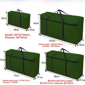 Extra Large Thick Oxford Cloth Waterproof Woven Moving Bag Student Luggage Storage Bag High Capacity Storage Polyester Bags