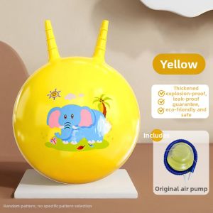 Child Adult Fitness Sensory Development Gym Ball Ears Horn Shape Anti-Burst