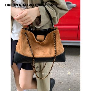 URCDN RDALVO | Vintage Suede Large Capacity Tote Bag