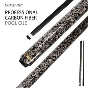 Billiard Cue 3K Glossy Juma Gem Carbon Fiber Billiard Stick Black Technology Low Deflection Pro Taper Pool Cues Customized