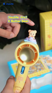 JisuLife ButterBear Handheld Fan Pro1 5000mAh Jisu Portable USB-C Mini Fans with 100-Speed Control Fast Charging for Summer Outdoor Camping