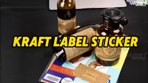 Yasen Kraft Label Stickers 20 Sheets A4 Size 150GSM Printable Dark / Light