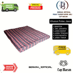 KASUR KAPUK ASLI CAP MACAN 180 X 200 T 15 CM FREEONGKIR Tipe A Salur✅