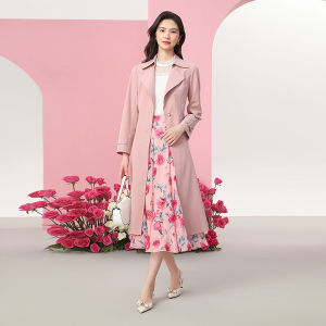 Koradior | Classic Elegance Mid-length Womens Trench Coat