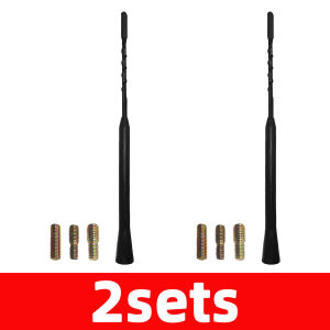 PINMOAP 9-Inch Car Mounted Antenna Roof Radio Signal Antenna Pole With 3 Screws Adapter For Strong Signal And Easy Installation