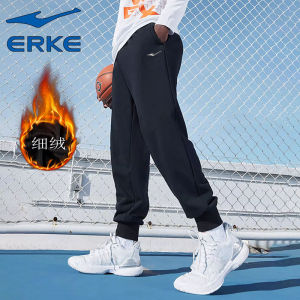 Quần Dài Thể Thao Erke 2025 Quần Dài Chạy Bộ Dệt Kim Ấm Áp Thường Ngày Cho Nam Quần Dài Thể Thao Mùa Thu Mới