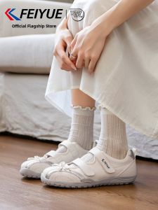 Feiyue | Breathable Womens Summer Mary Jane White Shoes