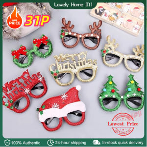 1pc Christmas Glasses Frame Adult Kids Gift Santa Snowman Glasses & Merry Christmas Xmas Party Decor