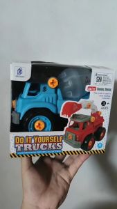Mainan Edukasi Mobil Bongkar Pasang DIY Truck Tahan Banting