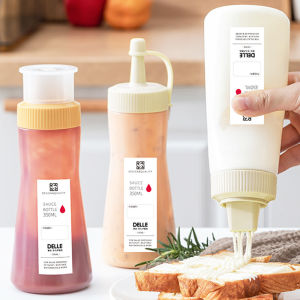 1 Pc Household Sauce BottlesNeedle-spouted BottlesSalad dressing squeeze bottle for Ketchup/Mayonnaise/Peanut butter/Chili sauce/Guzzling/Cream/Honey/cooking oil etc350ML