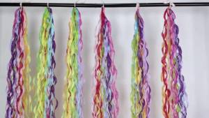 5pcs Rainbow Swirl Tassel Garlands - Perfect for Classroom Ceiling & Party Decorations Balloon Honeycomb Lanterns for Birthday