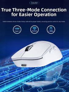 WOMINGTE | Ergonomic Lightweight Multi-side Buttons Wireless Gaming Mouse for PC