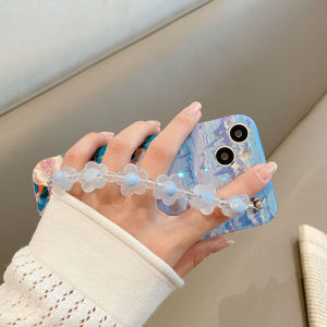 Phone Case Vivo Y17s Y27 Y36 4G 5G New 2023 Blossoms Camellia Flower Design with Hand Strap Soft Silicone Casing Vivo Y17s 2023 Phone Cover