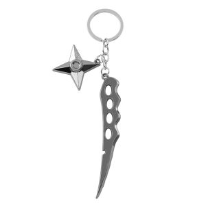Bandai | Anime Ninja Tools Keychain Anime Props Kunai Shuriken Metal Model Pendant Keychain For Women Men Fans Cosplay Charm Gifts