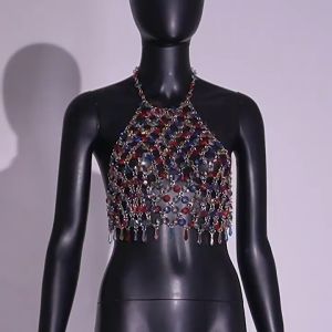 เสื้อเซ็กซี่ เสื้อครอบคล้อง เสื้อสายเดียว เสื้อบาร์ เสื้อโซ่พู่ รุ้น 20463