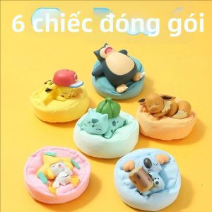 Bandai | Hộp Quà Bí Ẩn Pokémon Mơ Mộng Pikachu Kirby Beast - Đồ Trang Trí Bàn Làm Việc Dễ Thương Mô Hình Nhỏ Quà Tặng Thủ Công Bằng PVC Đồ Sưu Tầm