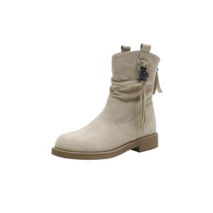 Josiny | Retro Ankle High Thick Heel Short Boots