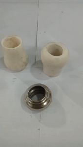 Bandul Batu Putih Polos 1"  ornamen hiasan tangga pagar