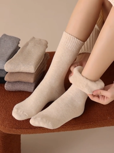 ถุงเท้ากันหนาว เกรดพี่เมี่ยม ใส่ติดลบได้ถึง -20 ถุงเท้าบุขน ถุงเท้าขนวูล ผ้านุ่ม หนา ถุงเท้าลุยหิมะ