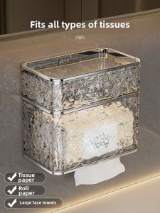 Kaman | Wall-mounted Multi-functional Waterproof Tissue Box