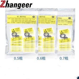 Zhangeer 0.5mm 0.6mm 0.7mm Rubber Watch O Ring Waterproof Watch Gaskets Sealing Washer Watch Back Case Watch Repair Tool Accessories