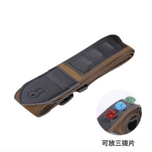 Microfiber Cotton Belt Synthetic Leather Ends Adjustable Guitar Shoulder Strap guitar accessories
