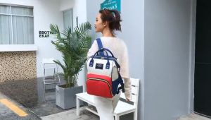 กระเป๋าใส่ขวดนม กระเป๋าบ้านคุณ Mommy Baby Bag กระเป๋าใส่ผ้าอ้อม, สะพายได้, พกพาสะดวก, กระเป๋าเครื่องสำหรับการสะพายผ้า กระเป๋าใส่ขวดนมเก็บอุณหภูมิได้, กระเป๋าอเนกประสงค์