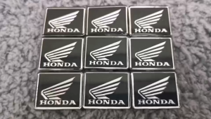 Honda Logo Acrylic Emblem For Motorcycle dashboard Small size (Size: 20mm*16mm)