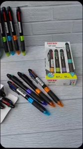 PEN JOYKO BP-288 QUACO 3 / Pen 4 warna ( ISI 6/12 PCS)