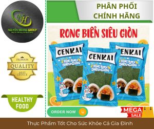 GenKai - Rong Biển Siêu Giòn Vị Tảo Biển Nhật Bản Thổi Phòng 14g