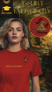 Tshirt EMBROIDERY of WIZARD Secret Spell Expelliarmus Secret Magic