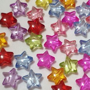 ลูกปัดดาว 100 ชิ้น ลูกปัด ดาว รูขนาด1 มิล Diy