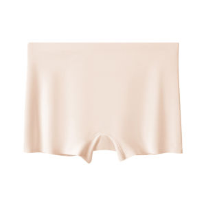 Ice Silk Safety Pants Womens Underwear Flat Angle Thin Model No Roll Edge Summer Breathable Briefs Middle Waist Briefs