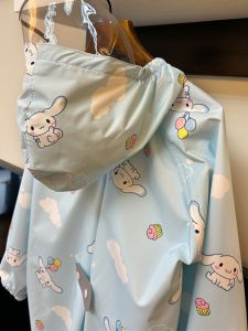 Áo Mưa Trẻ Em Nhẹ Nhanh Khô Có Ngăn Đựng Sách KT Cat Dành Cho Bé Trai Và Bé Gái Đi Học Hình Tai Mèo