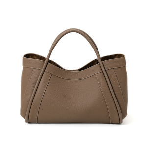 Aidrani | Genuine Cowhide Leather Women Tote Bag Large Capacity Work Handbag with Multi-Pocket Casual Shoulder Purse for Travel